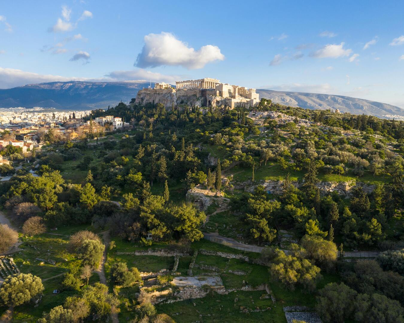 Athens archaeological sites including Acropolis, Ancient Agora, and Roman Forum